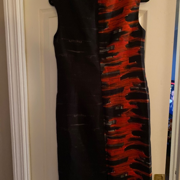 Black and red Lafayette 148 sheath dress - Picture 4 of 4